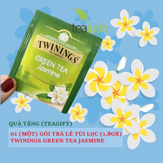 MỘT (01) GÓI TRÀ TÚI LỌC LẺ - TWININGS GREEN TEA JASMINE