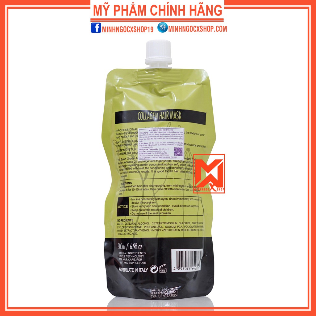 DELOFIL Ủ TÓC - KEM Ủ TÓC PHỤC HỒI SIÊU MƯỢT DELOFIL 500ML CHÍNH HÃNG