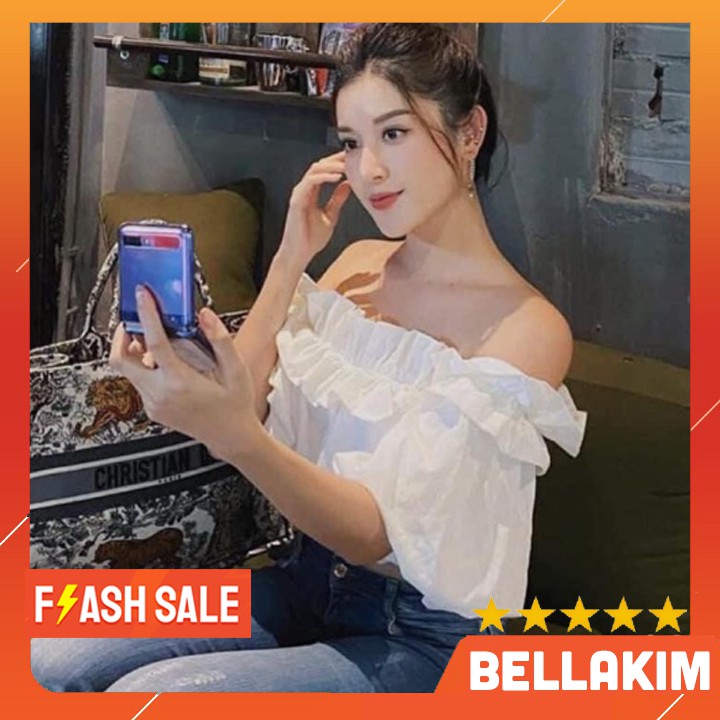 Áo kiểu voan 2 lớp dày dặn bo eo siêu đẹp