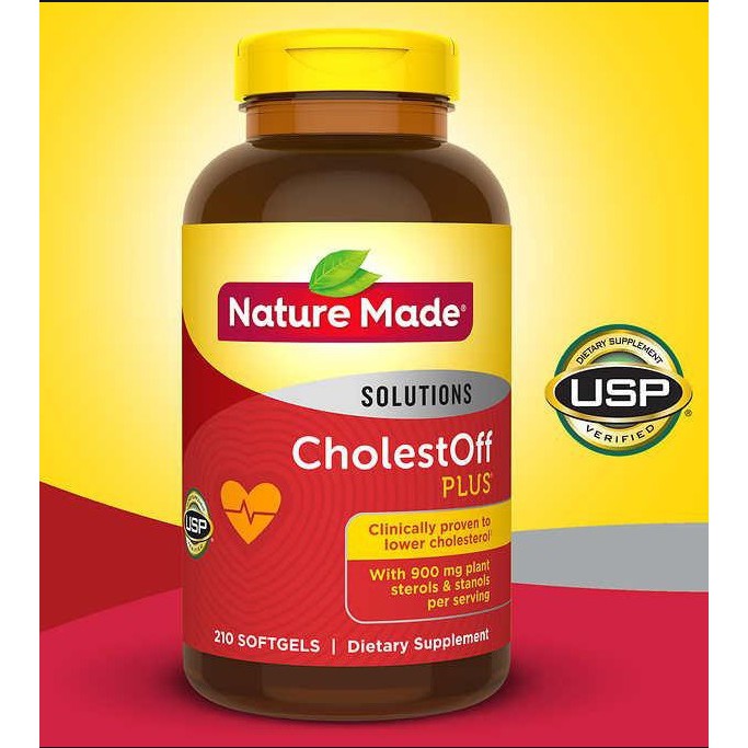 Viên Giảm Cholesterol Trong Máu Nature Made CholestOff Plus 210 viên | BigBuy360 - bigbuy360.vn