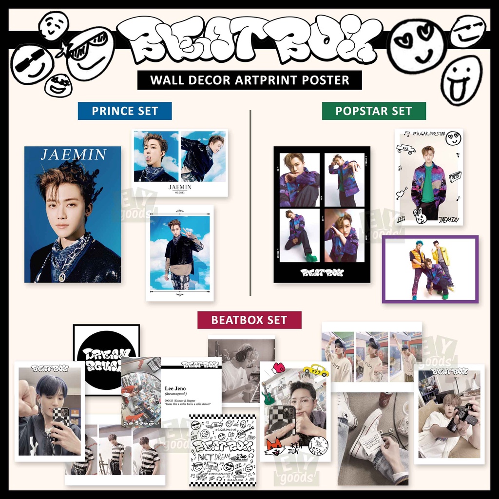 Poster Treo Tường In Hình Nhóm Nhạc nct DREAM beatbox 127 Trang Trí Phòng Poster Dán Tường Trang Trí In Hình kpop nct 127