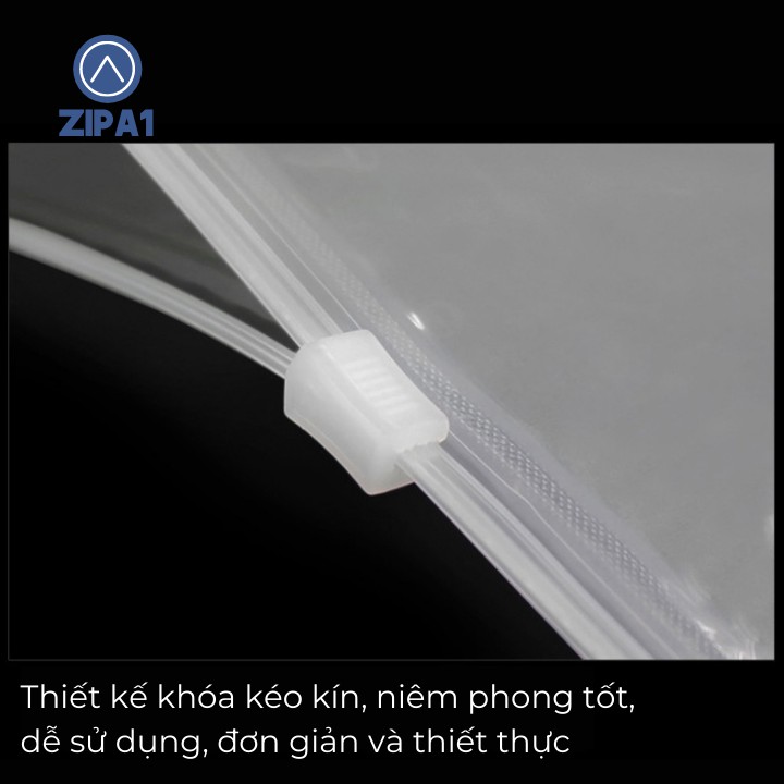 [MẪU THỬ GIẢM 50%] Túi Zip lụa 1 MẶT TRONG, 1 MẶT MỜ - Zip A1 A1010.1