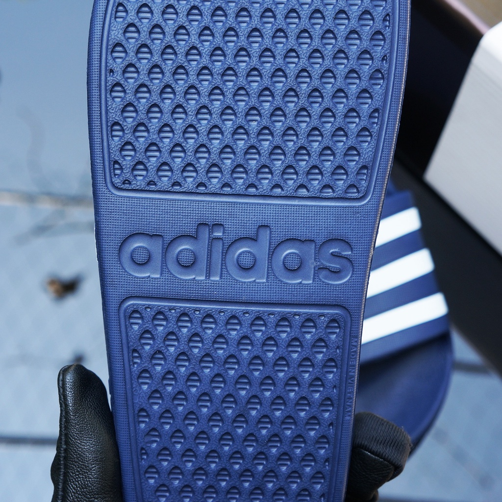 Dép đúc Adidas das ba sọc FREE SHIP + hộp hãng + VNXK tem tag hàng loại 1.1 đế mềm quai ngang nam nữ. BH Slippers