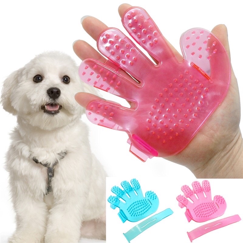 Găng tay tắm cho thú cưng-găng tay tắm cho chó mèo giahuypetshop