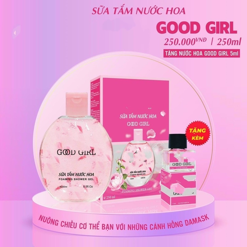 Sữa tắm hương hoa good rơ tặng mini