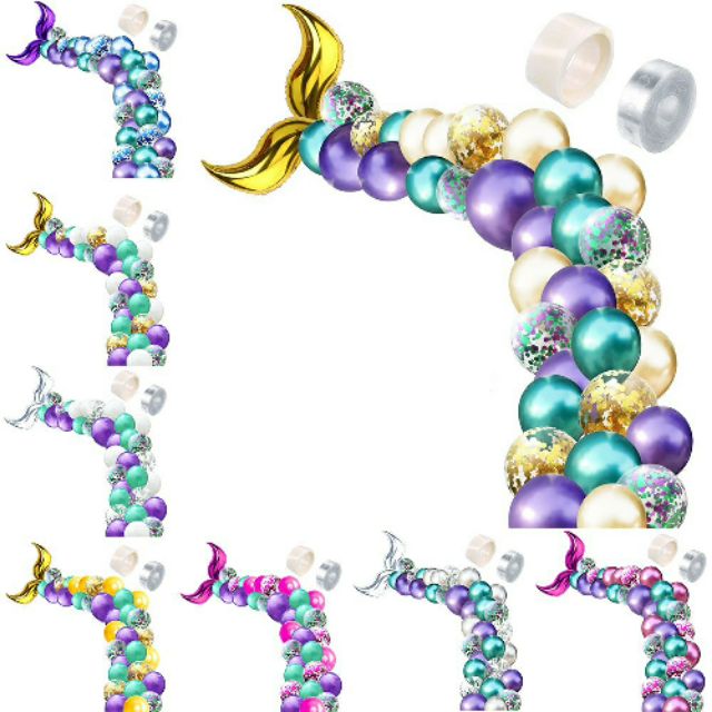 Set 44 Bong Bóng Trang Trí Tiệc Sinh Nhật Cho Bé