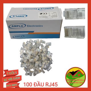 Đầu bấm mạng nhựa rj45 hộp 100 cái
