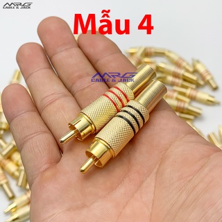 Rắc Bông Sen AV đuôi lò xo mạ vàng, giá 1 cặp. J-RCA