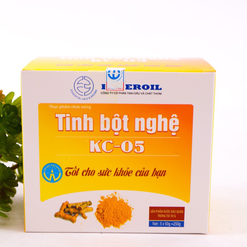 Tinh bột nghệ kc 05 viện hàn lâm khoa học công nghệ VN hộp 250g