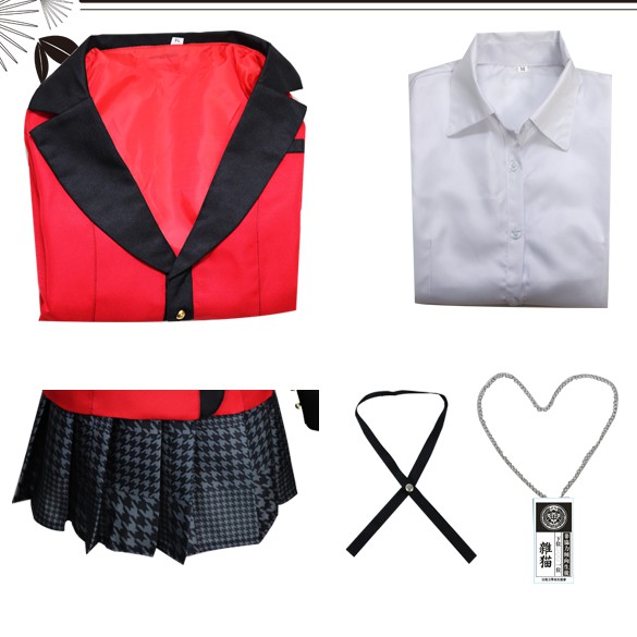 Trang phục đồ cosplay Momobami Kirari Kakegurui học viện cờ bạc