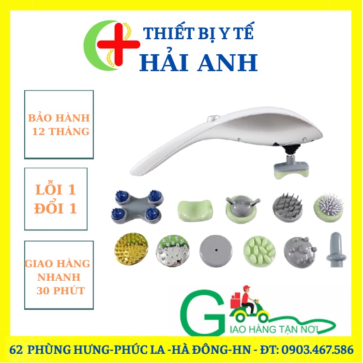 Máy Massage Toàn Thân 11 Đầu - Mát Xoa Cầm Tay 11 Chức Năng