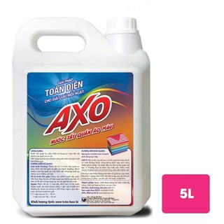 Nước Tẩy Quần Áo 🌈HÀNG CHÍNH HÃNG🌈 Nước giặt tẩy quần áo màu AXO can 5L - Hương Hoa Đào | Greencross