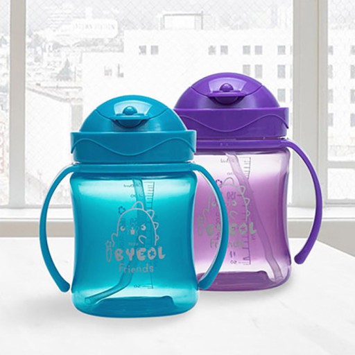 Bình ống hút IBYEOL Friends Flip Color One Touch