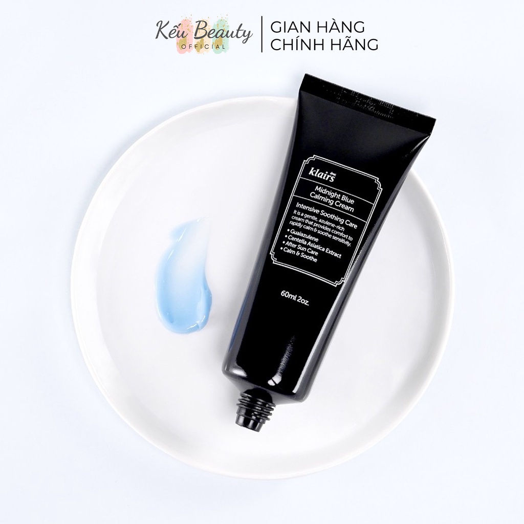 Kem Dưỡng Làm Dịu, Phục Hồi Da Tổn Thương, Nhạy Cảm Dear Klairs Midnight Blue Calming Cream (30ml/60ml)