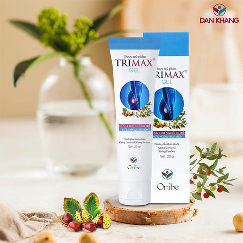Trimax Gel - Giúp giảm đau và làm co búi trĩ, giúp dưỡng ẩm da, làm mềm da, làm dịu vùng da bị khô, rát, nứt nẻ, sưng