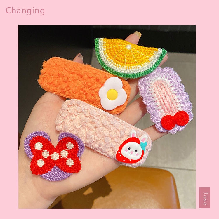 Kẹp Tóc Lông Nhung Kiểu Nhật Dễ Thương Xinh Xắn Dành Cho Nữ 2022