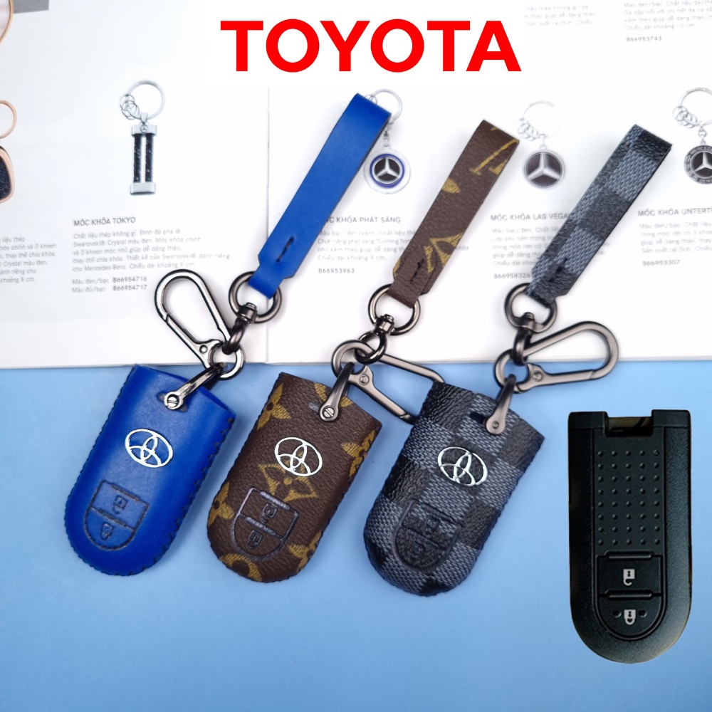 Bọc chìa khóa toyota rush,Bao da chìa khóa toyota wigo ( MÓC D )