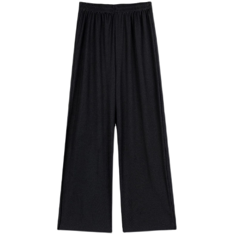SUXI Quần Dài Lưng Cao Ống Rộng Màu Sắc Trơn Kiểu Vintage Thời Trang Mùa Hè Cho Nữ