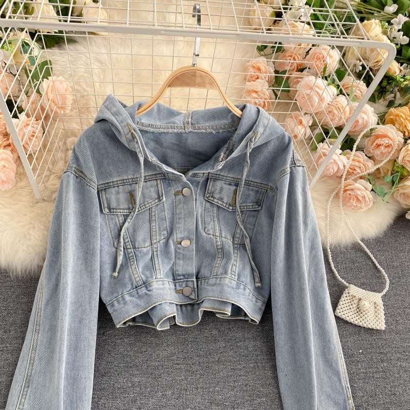 ÁO KHOÁC BÒ JEANS CÓ MŨ