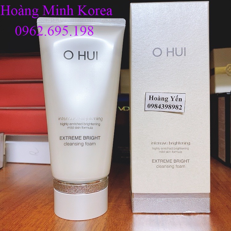 [DATE 2024] Sữa rửa mặt Ohui White dưỡng trắng da-Ohui Extreme White Foam Snow vitamin 160ml- FULL HỘP