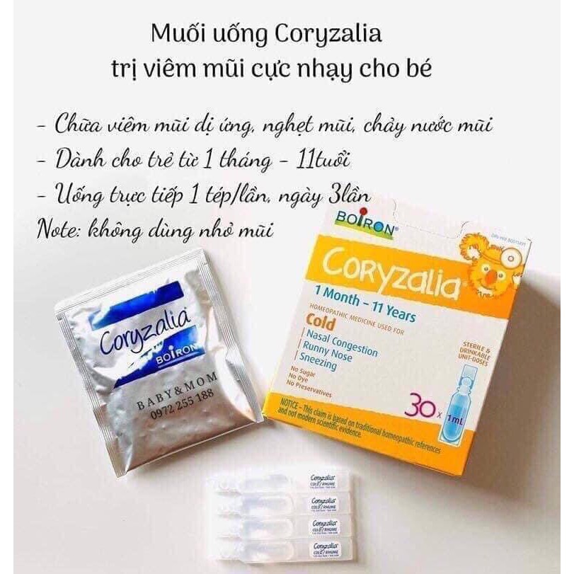 [Có sẵn, date xa] Muối uống vi lượng đồng căn CORYZALIA BOIRON