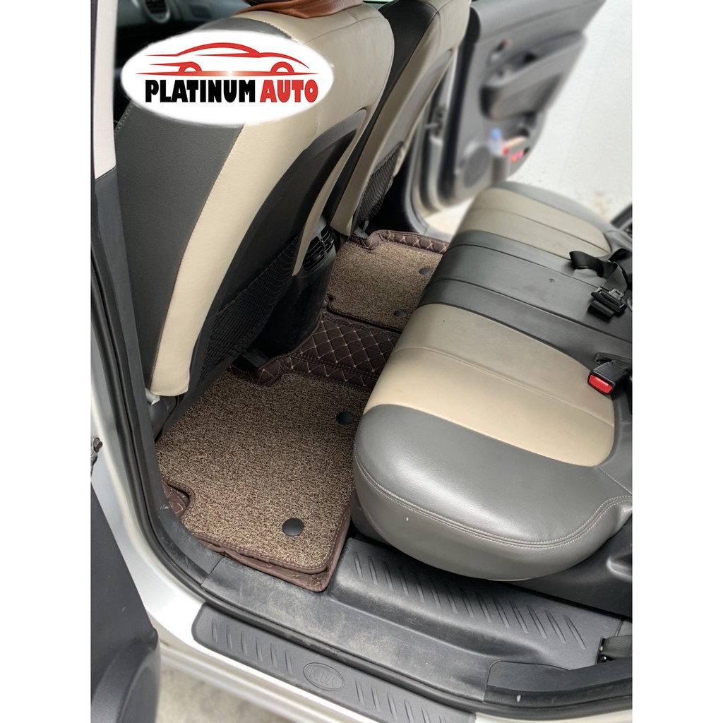 Thảm lót sàn ô tô 6D Kia Carens  - Da PU cao cấp, Không mùi, Giảm 20% tiếng ồn