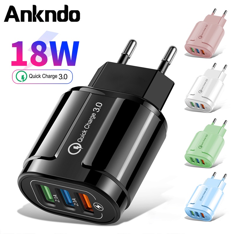 Cốc sạc nhanh ANKNDO USB 3.0 18w thích hợp cho Samsung Huawei