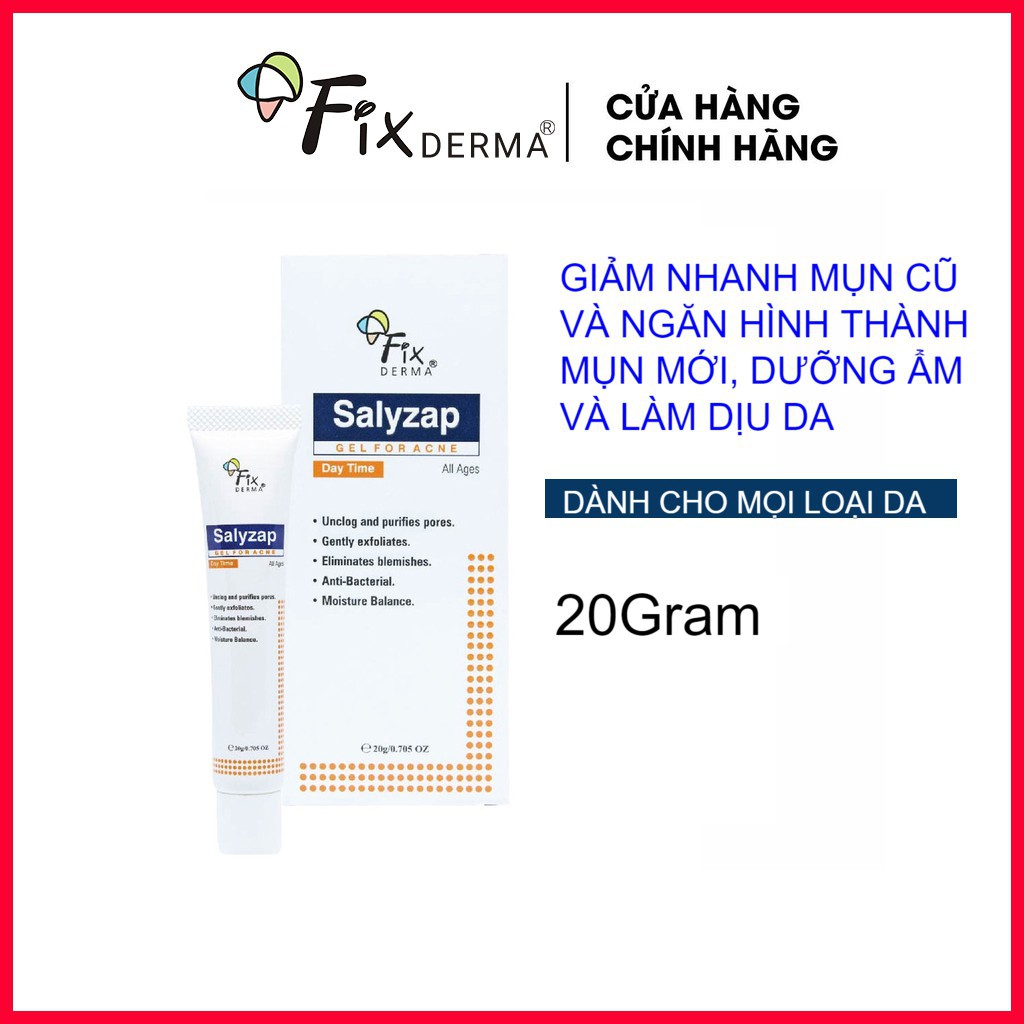 Fixderma Salyzap Lotion For Acne - Lotion Giảm Mụn Ban Đêm Fixderma - 20ml