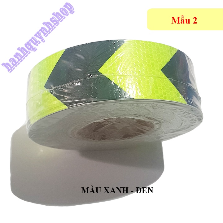 10M Băng Dính Decal Phản Quang Dán Sườn Ô Tô Hình Mũi Tên Bản Rộng 5cm
