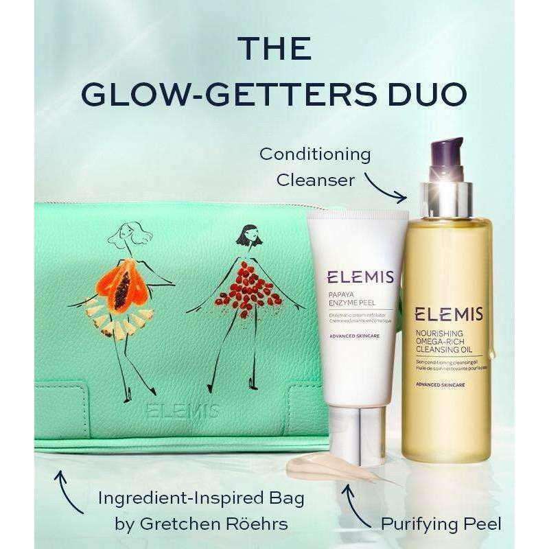 Tách set dưỡng da tẩy da chết Elemis Papaya Enzyme Peel và Elemis Cleansing oil