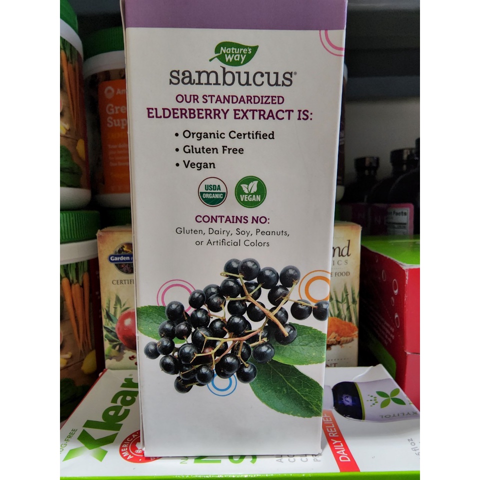 SIRO HỮU CƠ TĂNG ĐỀ KHÁNG CHO BÉ NTURE'S WAY SAMBUCUS ELDERBERRY
