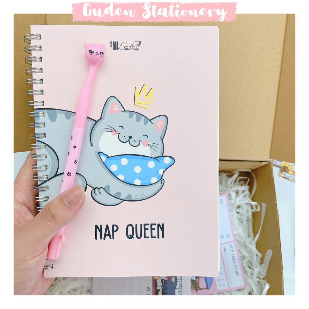 Hộp quà sổ tay tặng bạn gái Nap Queen_Guden Stationery