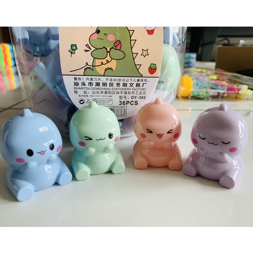 Combo 2 cái gọt bút chì hình khủng long dễ thương