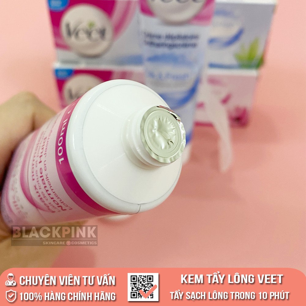 Kem tẩy lông Veet Hair Removal Cream 100ml Pháp, tẩy lông nhanh, không gây đau rát, thành phần tự nhiên an toàn cho da | BigBuy360 - bigbuy360.vn