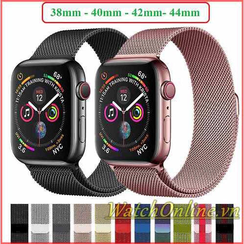 [Seri 1/2/3/4/5] Dây thép lưới không gỉ cho Apple Watch