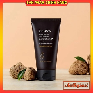 Sữa rửa mặt Innisfree Super Volcanic Pore Micellar Cleansing Foam 2X SRM 150ml