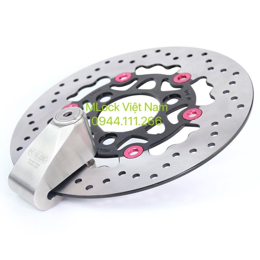 Ổ KHÓA đĩa báo động xe máy chống nước inox 304 bảo hành 10 năm