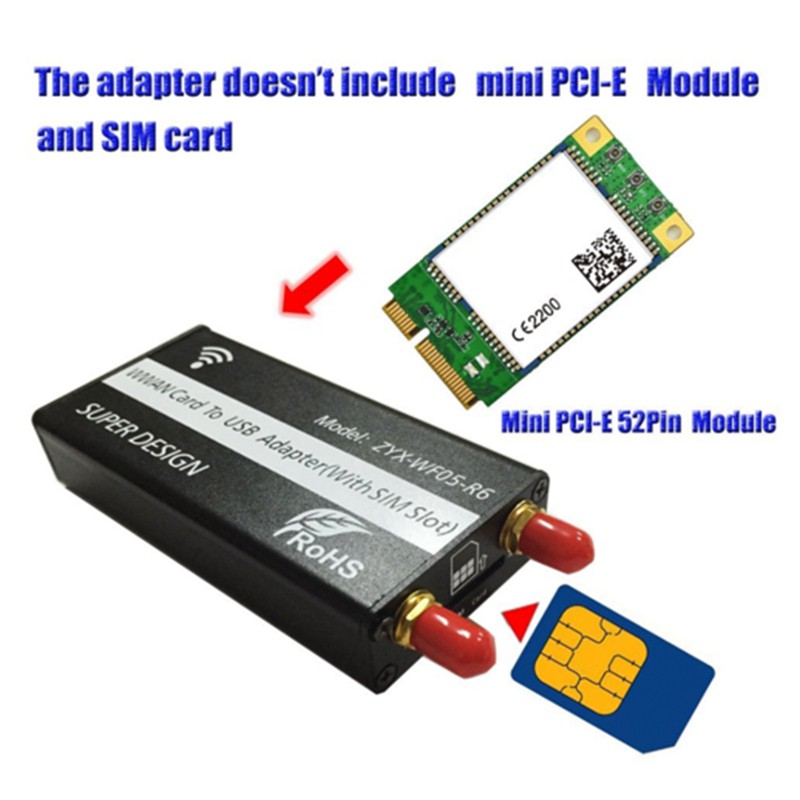 Bảng Mạch Mini Pcie Sang Usb Có Ăng Ten Thu Sóng U8300C 4g | BigBuy360 - bigbuy360.vn