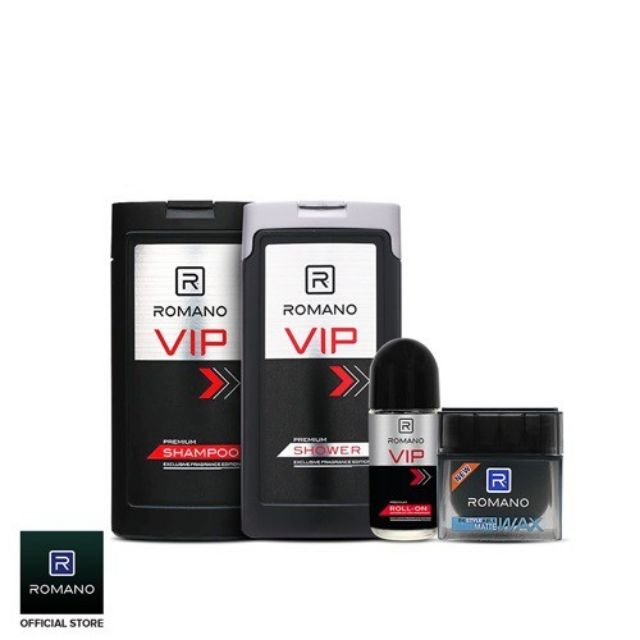 Trọn bộ gội Vip 180g + tắm Vip + lăn Vip 50ml + Wax đen tự nhiên