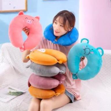 Gối Chữ U Kê Cổ, Gối Kê Cổ Chống Đau Mỏi Vai Gáy Văn Phòng, Đi Máy Bay, Du Lịch Nhiều Màu