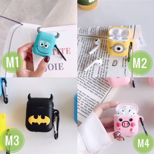 VỎ BẢO VỆ ĐỰNG TAI NGHE AIRPOD HÌNH THÚ