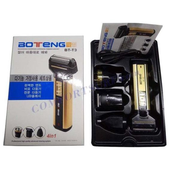[sẵn hàng giao ngay] Máy cạo râu  boteng BT- T3 4 trong 1 cao cấp