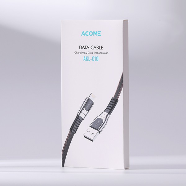 Cáp Sạc Nhanh ACOME Dây Sạc AKL AKC AKM 2.4A 100CM Cổng Lightning Micro Type C Tương Thích Với Các Thiết Bị IOS Android