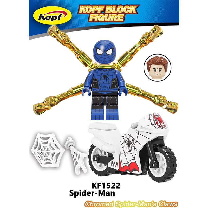 Mô hình đồ chơi lắp ráp hình siêu anh hùng người nhện làm quà tặng cho trẻ em