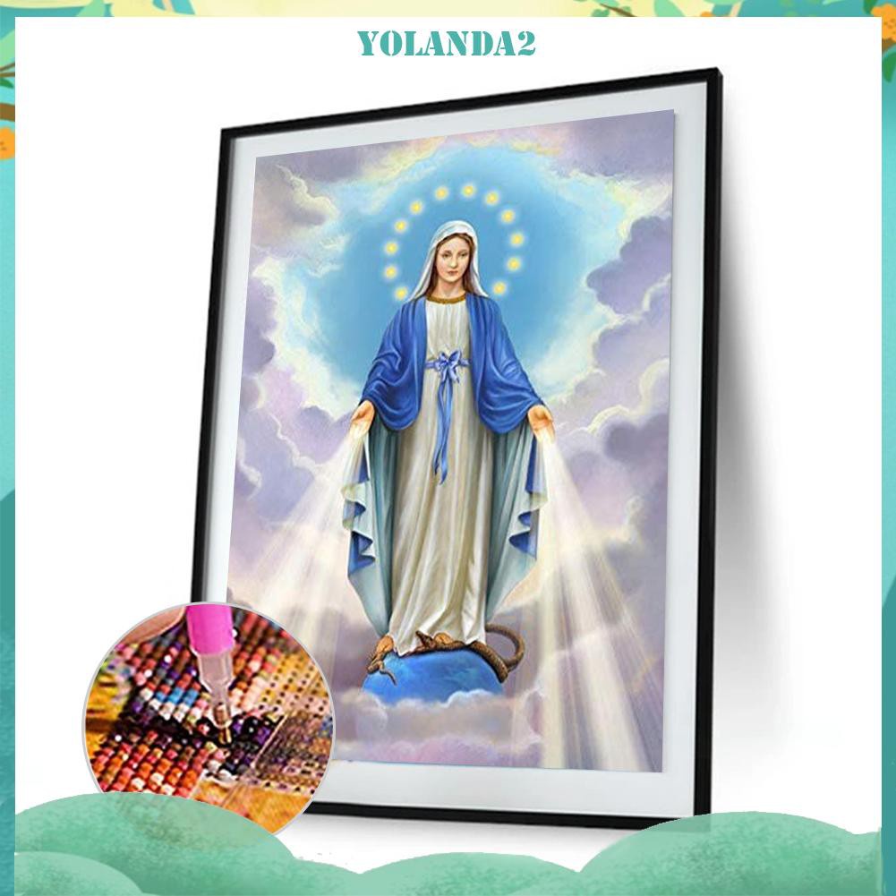 Tranh đính kim cương nhân tạo 5D hình tôn giáo DIY