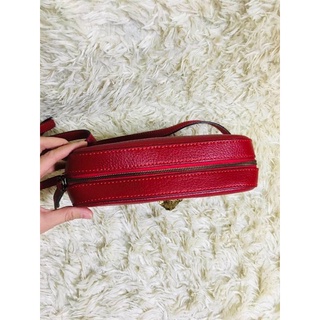 túi xách G..G đỏ size 22, da cừu, độ mới 96%, full hiệu, cod check được a!