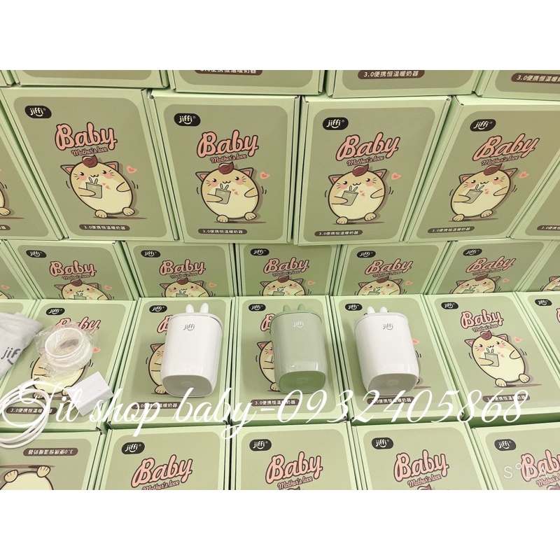 Máy hâm sữa di động không dây Jiffi phiên bản mới 4.0