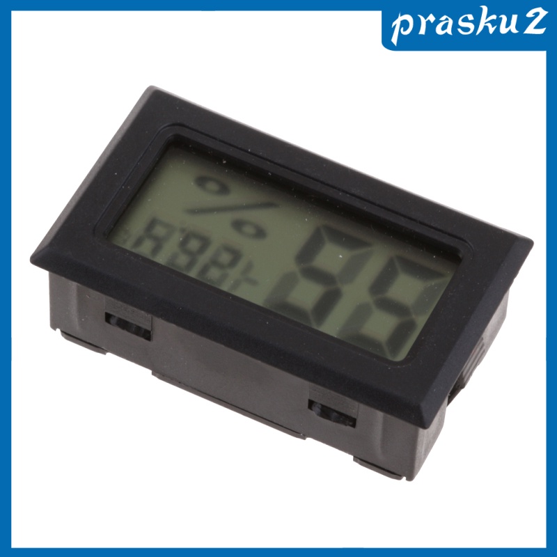 [PRASKU2] LCD Digital Thermometer Hygrometer Fridge Temperature Humidity Meter Black