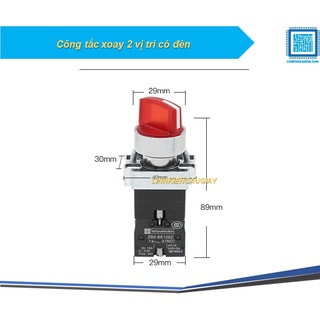 Công tắc xoay 2 vị trí có đèn