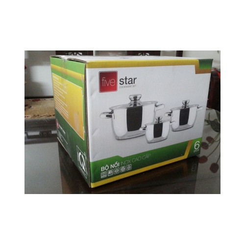 BỘ COOL 3 NỒI FIVESTAR 3 ĐÁY NẮP INOX